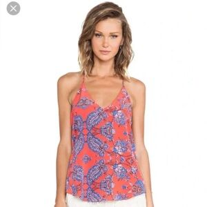 Rory Beca Floral Spaghetti Strap Tank Top